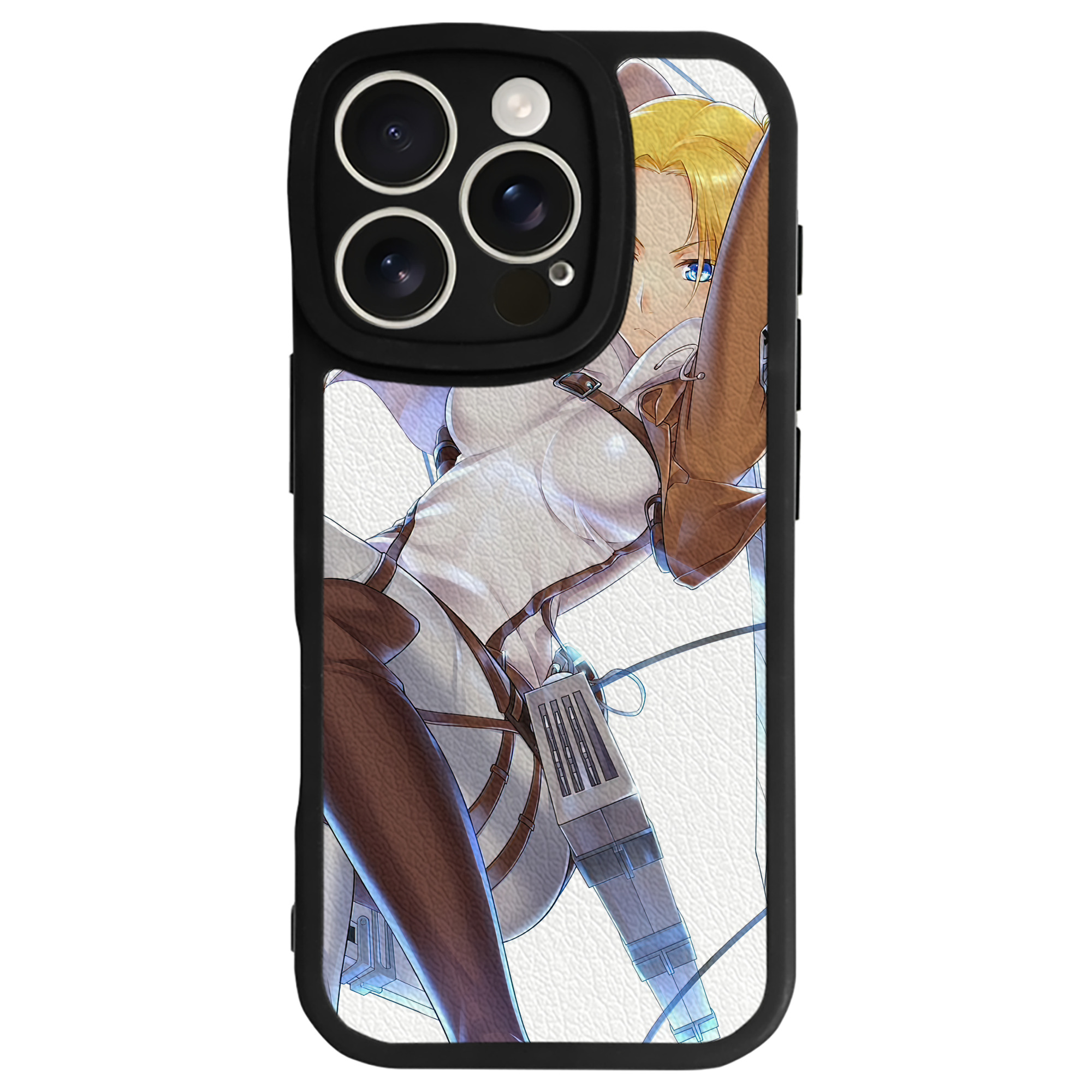 （画像用） 進撃の巨人 Attack on Titan 【iPhone 16シリーズ対応】シリコンスマホケース（レザー調） 材質：シリコン